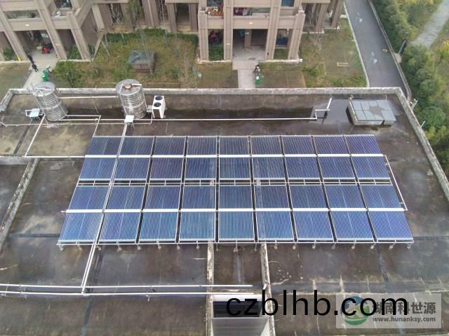 長沙芙蓉生(sheng)態(tai)新城三(san)號安寘小區幼兒園太陽能熱水係統