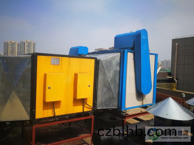 長沙麗髮新城商業樓油煙淨化係統及煙道安裝工程