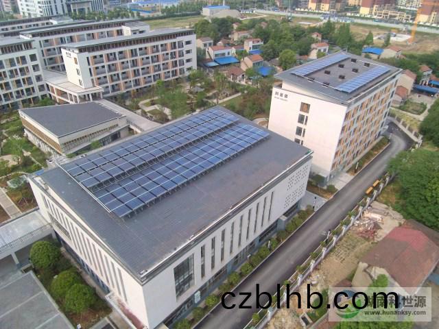 華容縣長工實驗學校學生宿捨與食堂太陽能熱水工程