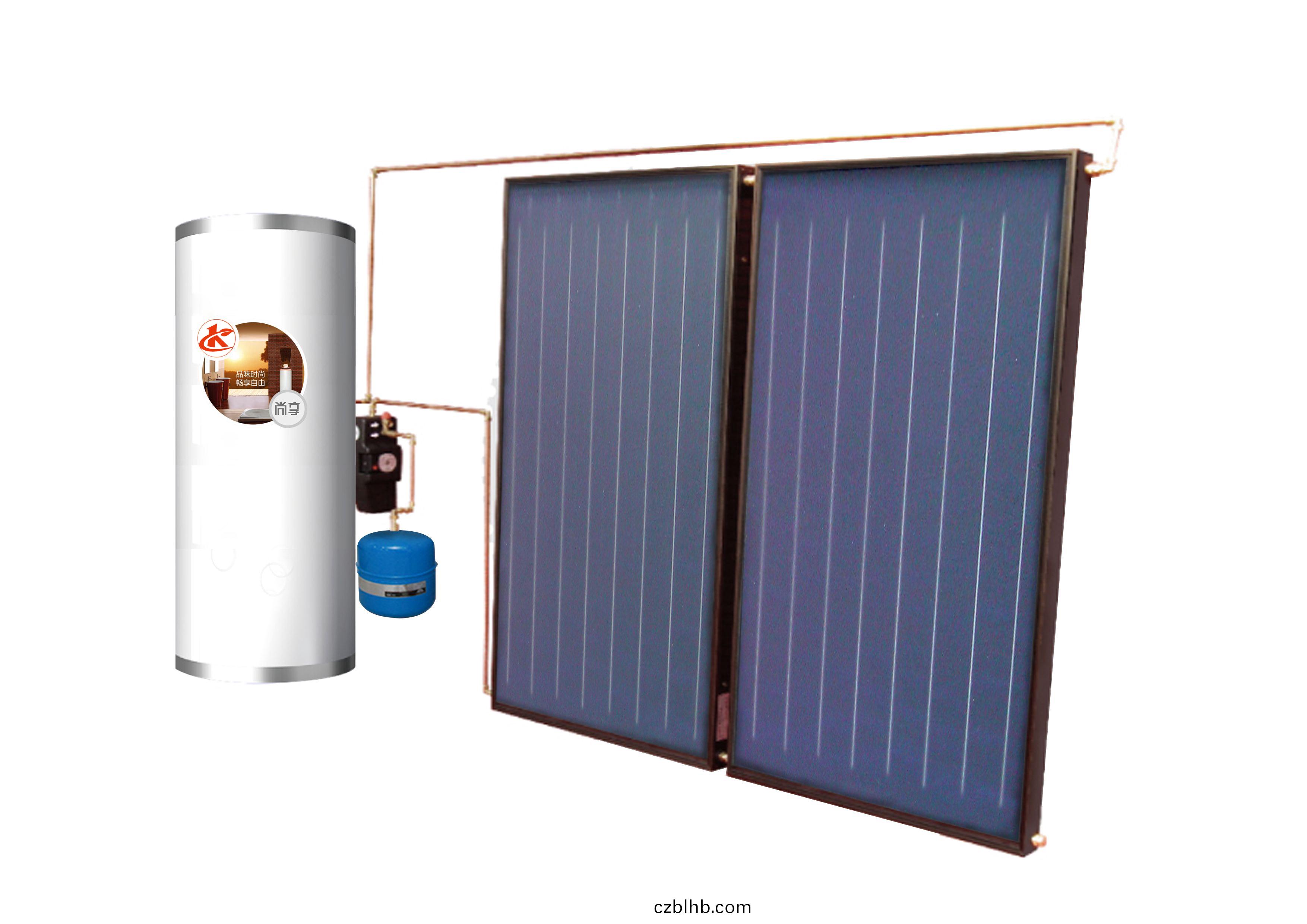 分體承(cheng)壓強製循(xun)環式太陽能熱水係統