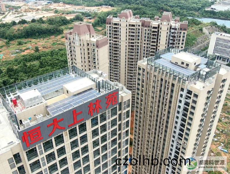 長沙恆大上林(lin)苑2#、3#棟太陽能熱水係統工程