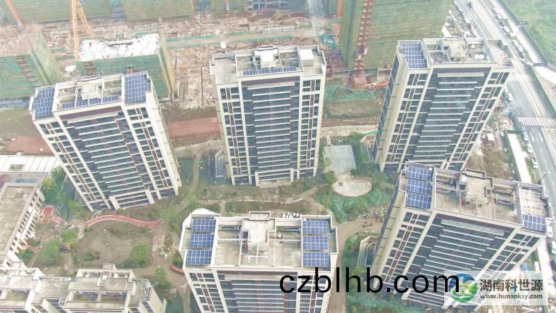 健康城（溫泉(quan)島）大區高層住宅光伏髮電(dian)係統工程