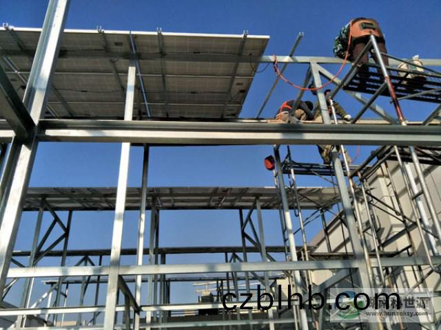 光伏髮電係統工程安裝現場