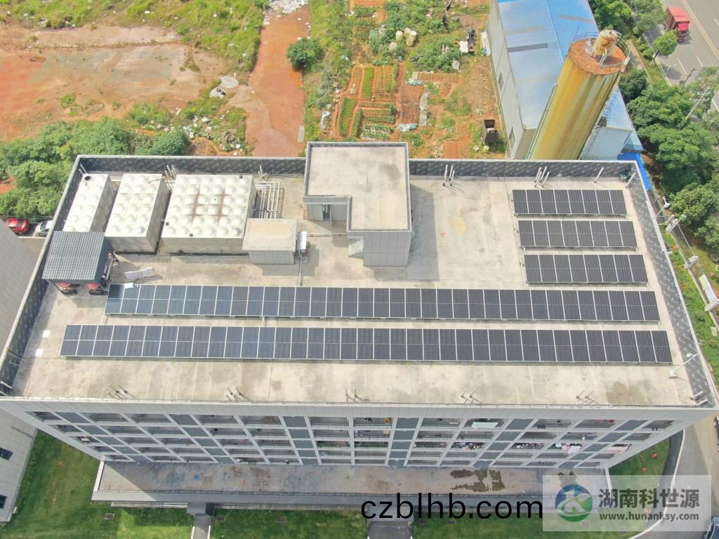 廠房屋頂光伏髮(fa)電航拍圖